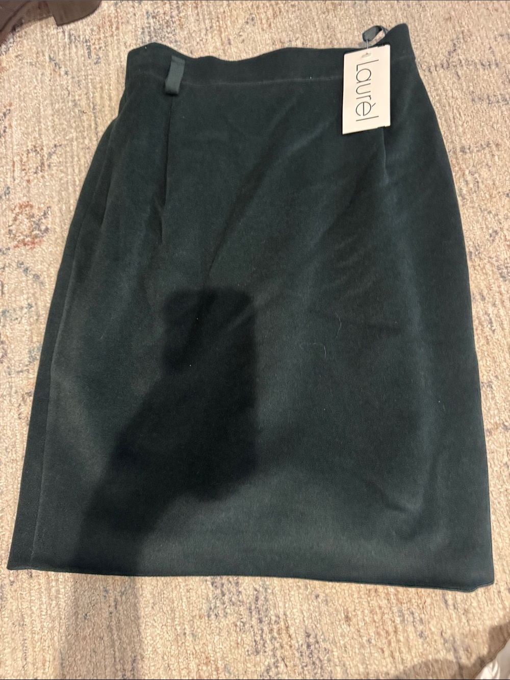 Dark Green Laurel nwt vintage Wool-Blend Pencil Skirt